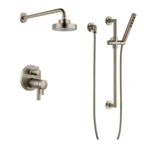 Brizo Odin Thermostatic Shower System with Shower Head and Hand Shower - Rough-in Valve Included