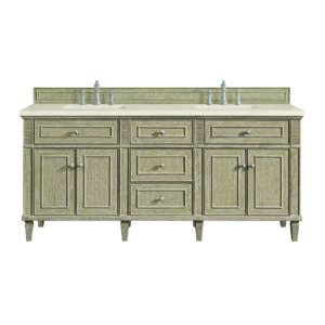 Lorelai 72" Double Vanity, Whitewashed Oak