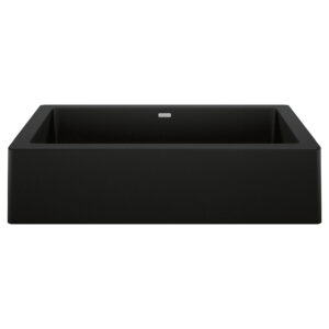 Blanco Vintera SILGRANIT 30″ Single Bowl Apron-Front Farmhouse Sink – Coal Black