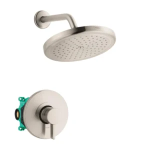 Hansgrohe Croma Pressure Balance Shower Set with Rough, 2.0 GPM  in Brushed Nickel