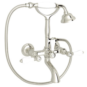 ROHL Exposed Wall Mount Tub Filler In Polished Nickel