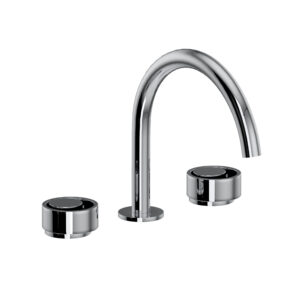 ROHL Eclissi™ Widespread Lavatory Faucet With C-Spout In Polished Chrome