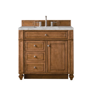 Bristol 36" Single Vanity, Saddle Brown