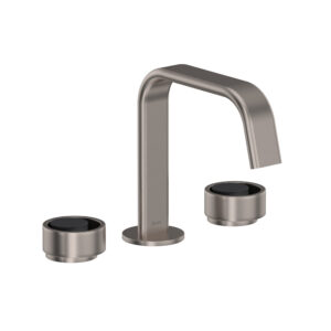 ROHL Eclissi™ Widespread Lavatory Faucet With U-Spout In Satin Nickel/Matte Black