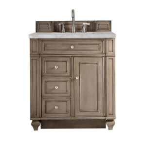 Bristol 30" Single Vanity, Whitewashed Walnut