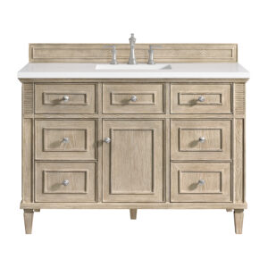 Lorelai 48″ Single Vanity, Whitewashed Oak