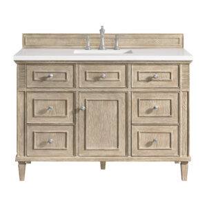 Lorelai 48″ Single Vanity, Whitewashed Oak