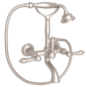 ROHL Exposed Wall Mount Tub Filler In Satin Nickel