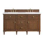 Lorelai 60" Double Vanity, Mid-Century Walnut