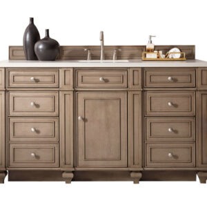 Bristol 60″ Single Vanity, Whitewashed Walnut