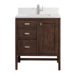Addison 30" Single Vanity, Mid-Century Acacia