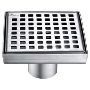 Dawn® Brisbane River Series – Square Shower Drain 5″L  In Polished satin