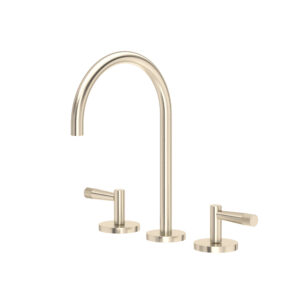 ROHL Amahle™ Widespread Lavatory Faucet With C-Spout In Satin Nickel