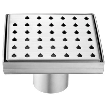 Dawn® Nile River Series - Square Shower Drain 5"L  In Polished satin