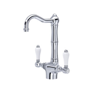ROHL Acqui® Two Handle Bar/Food Prep Kitchen Faucet In Polished Chrome