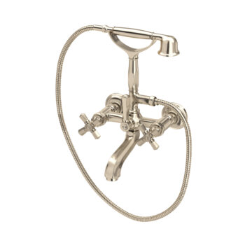 ROHL Palladian® Exposed Wall Mount Tub Filler In Satin Nickel