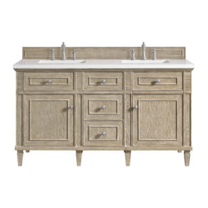 Lorelai 60″ Double Vanity, Whitewashed Oak