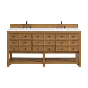 Malibu 72″ Double Vanity, Amber Birch