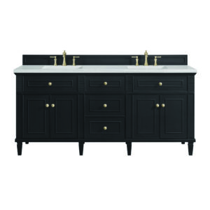 Lorelai 72" Double Vanity, Black Onyx