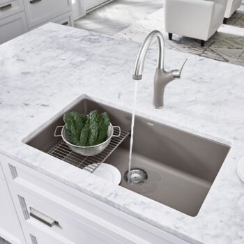 Blanco Precis SILGRANIT 32" Super Single Undermount Kitchen Sink - Truffle - Image 3