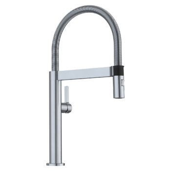 Blanco Blancoculina Mini Semi-Pro Pull-Down Dual-Spray Kitchen Faucet 2.2 GPM - Classic Steel