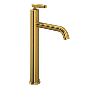 ROHL Apothecary™ Single Handle Tall Lavatory Faucet In Unlacquered Brass