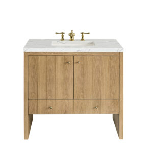 Hudson 36" Single Vanity, Light Natural Oak