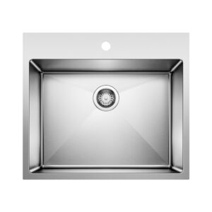 Blanco Quatrus R15 25″ Single Bowl Dual Mount Stainless Steel Laundry Sink