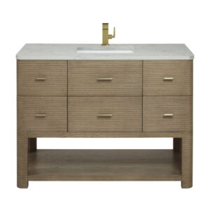 Lucian 48" Single Vanity, Pebble Oak