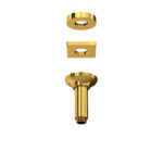 ROHL 4" Ceiling Mount Shower Arm In Unlacquered Brass