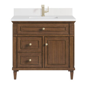 Lorelai 36" Single Vanity, Mid-Century Walnut