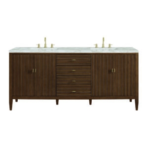 Myrrin 72" Double Vanity, Mid Century Walnut