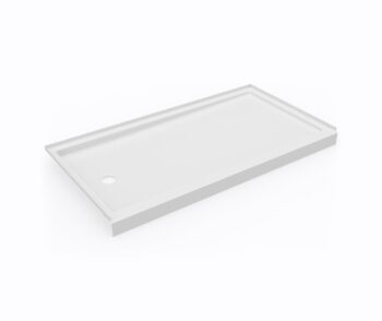Swan 32 x 60 Swanstone Alcove Shower Pan with Left Hand Drain in White