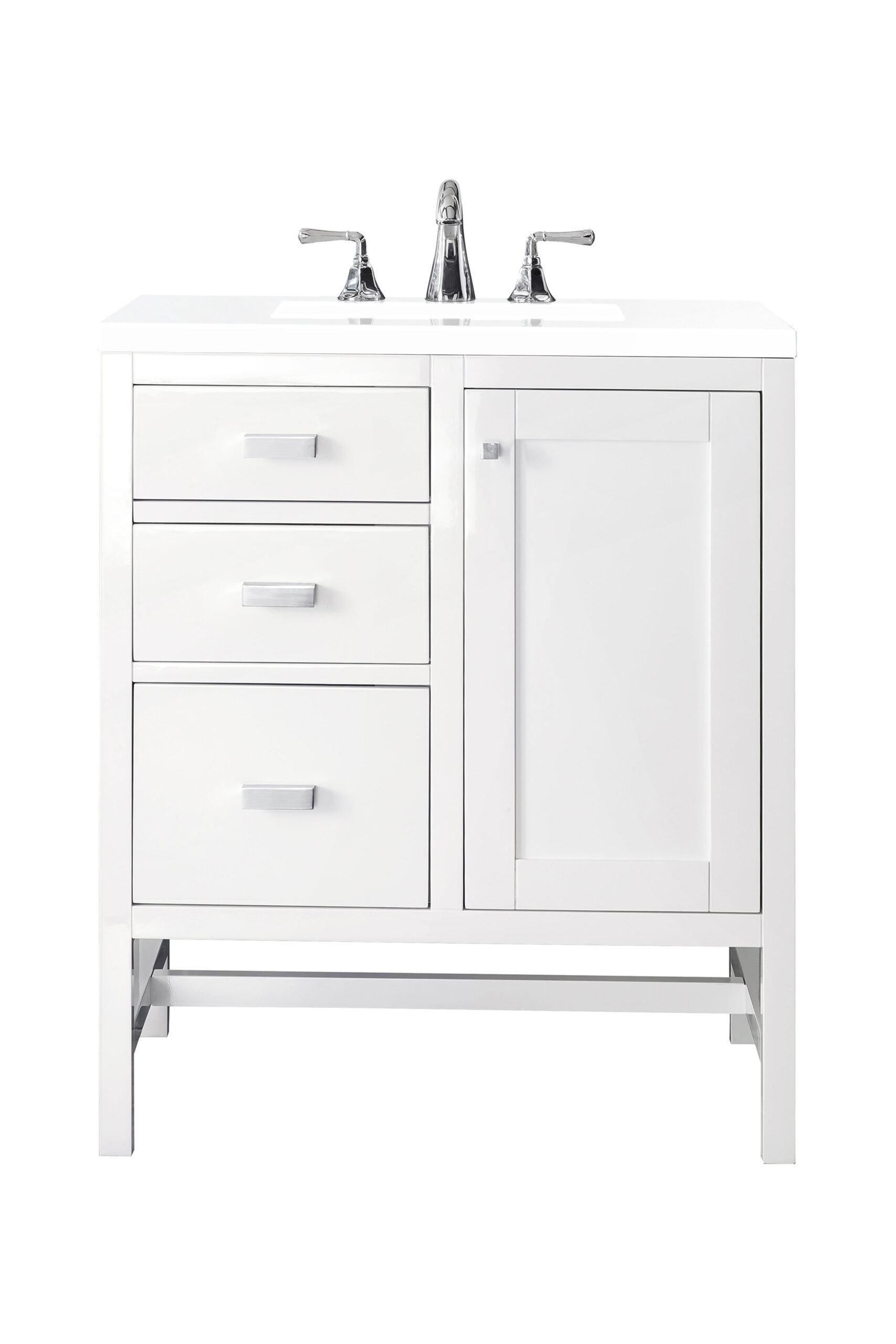 Addison 30" Single Vanity, Glossy White