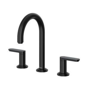 Riobel Arca™ Widespread Lavatory Faucet With C-Spout In Black