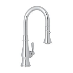 ROHL Patrizia™ Pull-Down Bar/Food Prep Kitchen Faucet In Polished Chrome