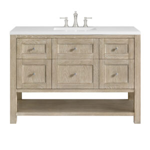 Breckenridge 48″ Single Vanity, Whitewashed Oak