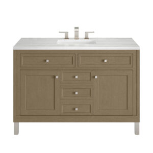 Chicago 48" Single Vanity, Walnut Whisper