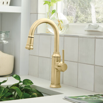 Blanco Empressa Pull-Down Bar Faucet 1.5 GPM - Satin Gold - Image 2