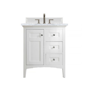 Palisades 30" Single Vanity, Bright White