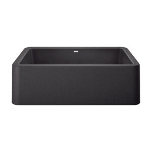 Blanco Ikon SILGRANIT 33″ Single Bowl Apron-Front Farmhouse Sink – Anthracite