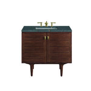 Amberly 36" Single Vanity, Mid-Century Walnut