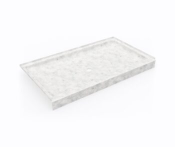 Swan 34 x 60 Swanstone Alcove Shower Pan with Center Drain in Ice