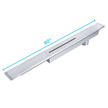 QM Delmar Series. Supreme Drain  40"  Polished