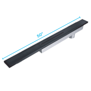 QM Delmar Series. Supreme Drain  50″  Black