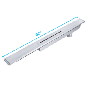 QM Delmar Series. Supreme Drain  60″  Polished