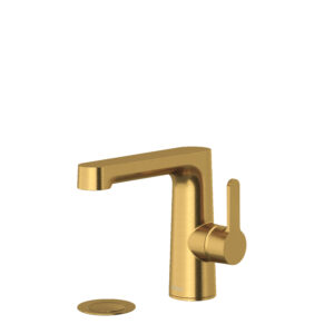 Riobel Nibi™ Single Handle Lavatory Faucet With Side Handle In Brushed Gold