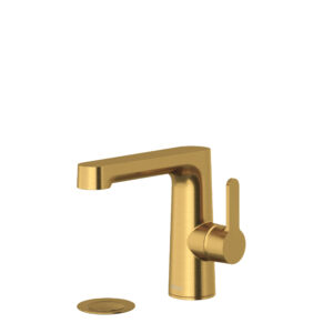 Riobel Nibi™ Single Handle Lavatory Faucet With Side Handle In Brushed Gold