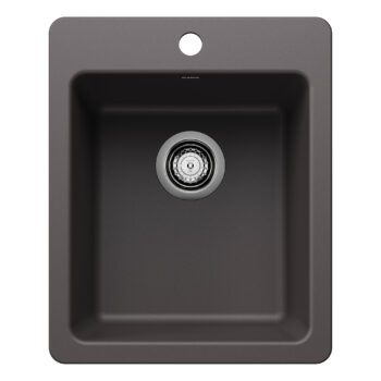 Blanco Liven SILGRANIT 17" Dual Mount Bar Sink - Cinder