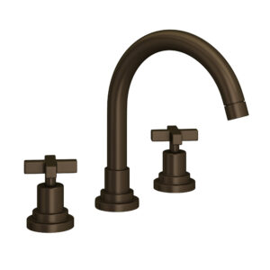 ROHL Lombardia® Widespread Lavatory Faucet With C-Spout In Tuscan Brass